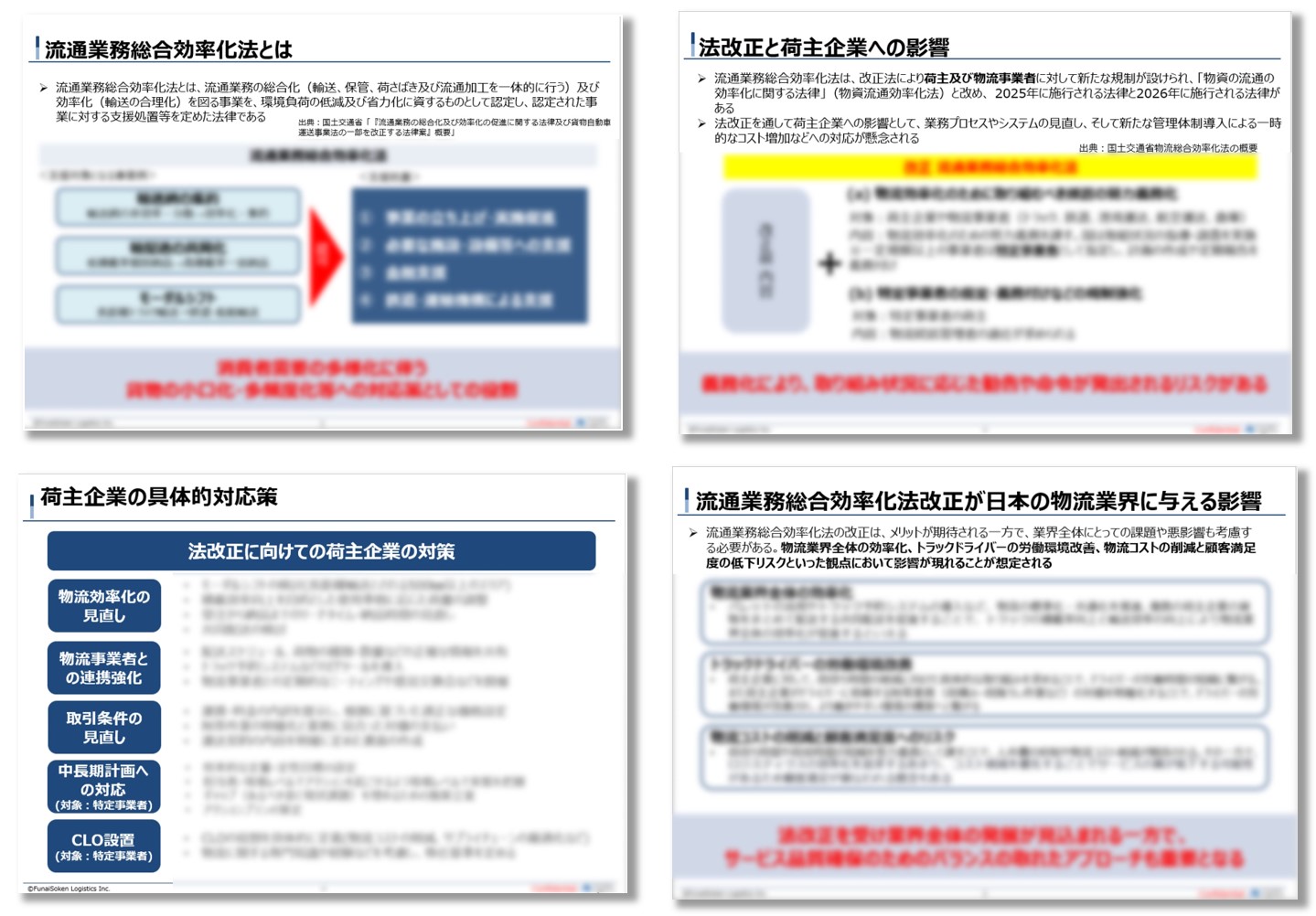 2025年度、2026年度に施行される改正流通業務総合効率化法とは？ ―先を見据えた対応策―